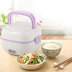 Riskokare liten & Bento-box 200 W resespis 1 l mini bärbar multifunktionell för 1–2 personer mini Rice Cooker med varmhållningsfunktion för Home Office Dorm