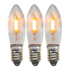 Glödlampa Ljusstake LED E10 10-55V 0.2W 7-armad 3st/fp