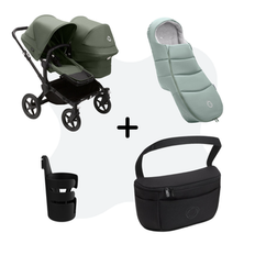 Bugaboo Donkey 5 Duo Essential Bundle Black - Forest Green