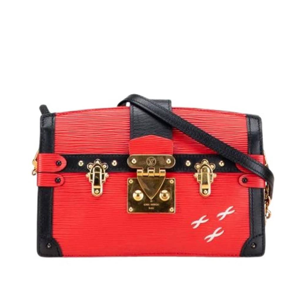 Louis Vuitton Vintage Pre-owned Trunk Clutch - Vintage - Dame - Rød - ONE SIZE - Uld