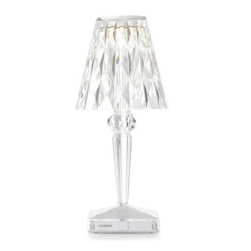 CrystalLuxe Bordslampa - Elegant Kristallbordslampa - Transparent
