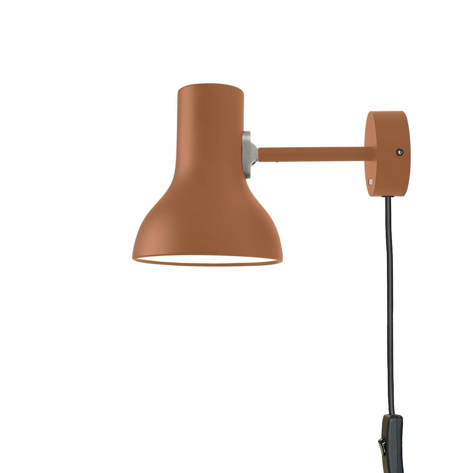 Type 75 Mini Væglampe Margaret Howell Edition med Ledning Sienna