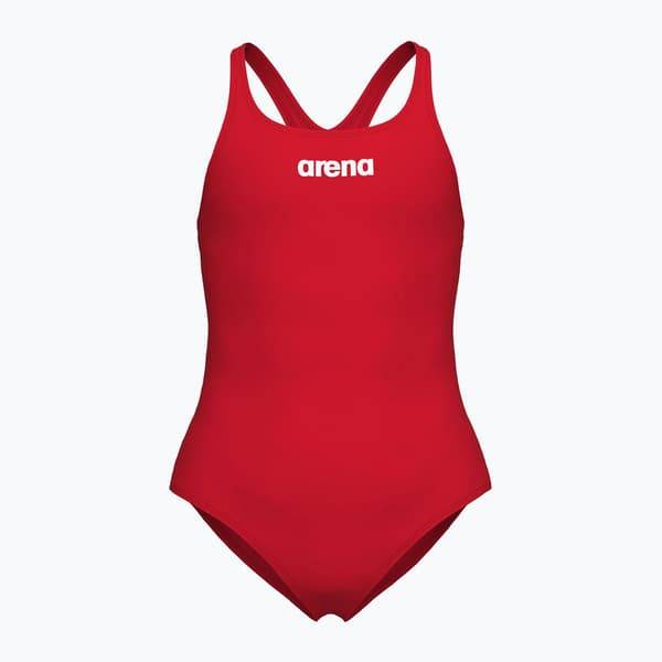 Arena Team Swim Pro Solid badedragt til børn rød/hvid Størrelse: 140