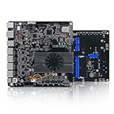 ROUAFWIT NAS Motherboard Celeron N100, 6 x SATA3.0, 2 x M.2 NVMe, 1 x DDR5, 115X Radiator ITX Board, 4 x I226v 2.5 Gigabit Ethernet, Micro Appliance NAS Board, Barebone