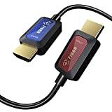 Fiberoptisk HDMI kabel 3M, 48Gbps höghastighets HDMI 2.1 kabel 8K@60Hz 4K@120Hz Dolby/Dynamic HDR/HDCP 2.3/eARC 8K Fiber envägs HDMI sladd kompatibel med Blu-ray/TV-box/HDTV/projektor