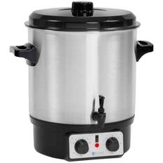 Royal Catering Glöggvärmare - 27 L - timer - tappkran - rostfritt stål RCMW-27S