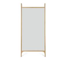 Ethnicraft - PI Floor Mirror - Oak Frame - Rectangular 80 x 200 cm - Golvspeglar - Alain Van Havre - Träfärgad