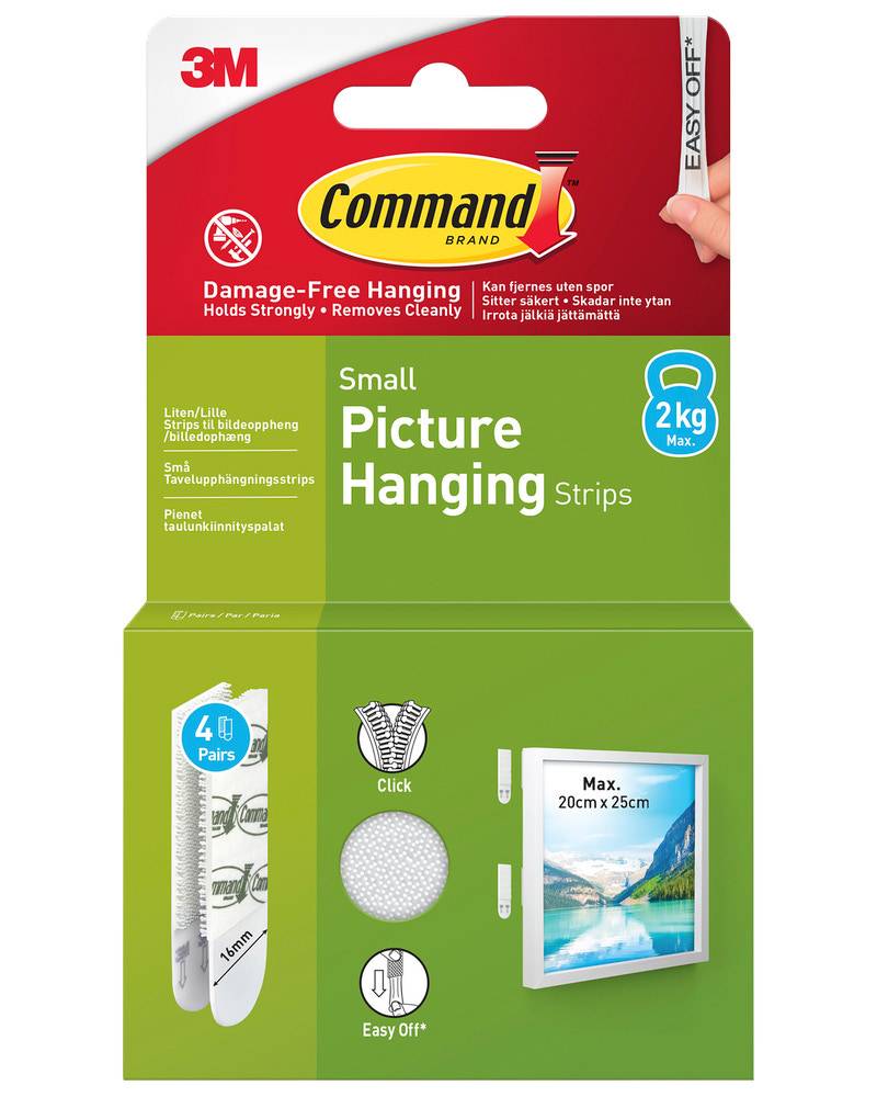 Command™ Strips Ophæng af billede - Hvid S