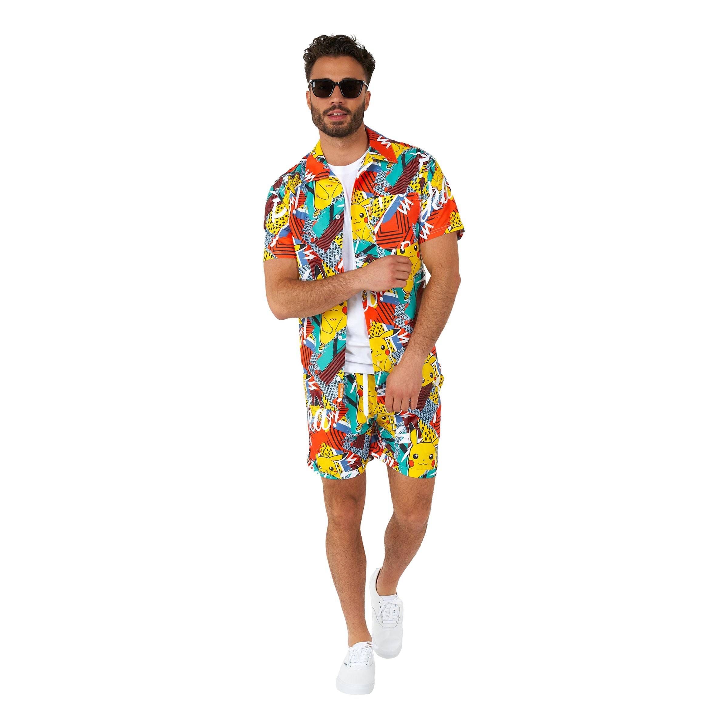 OppoSuits Pika Pikachu Shorts Kostym - Small