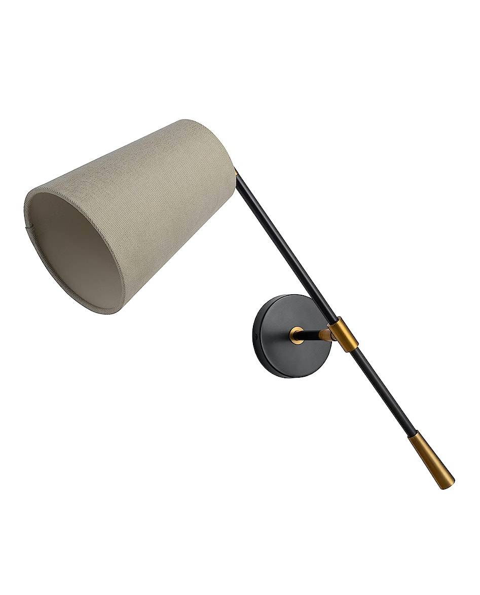 Lampa Andro Vägglampa - Sand Weave/Champagne lining från Heathfield & Co