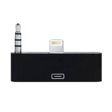 Lightning-30-pin adapter m lyd til iPhone 6 Plus/6S Plus. Sort.