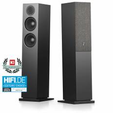 Audio Pro A48 aktiva golvhögtalare, svart par Returexemplar