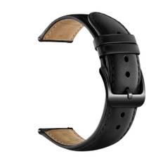 Samsung Gear Sport (S4) 20mm urrem i læder - Sort