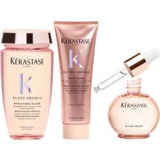Kérastase Gloss Absolu Bundle Bain Hydra-Glaze Shampoo 250 ml & Insta Glaze Conditioner 250 ml & Glaze Drops Hair Oil 45 ml