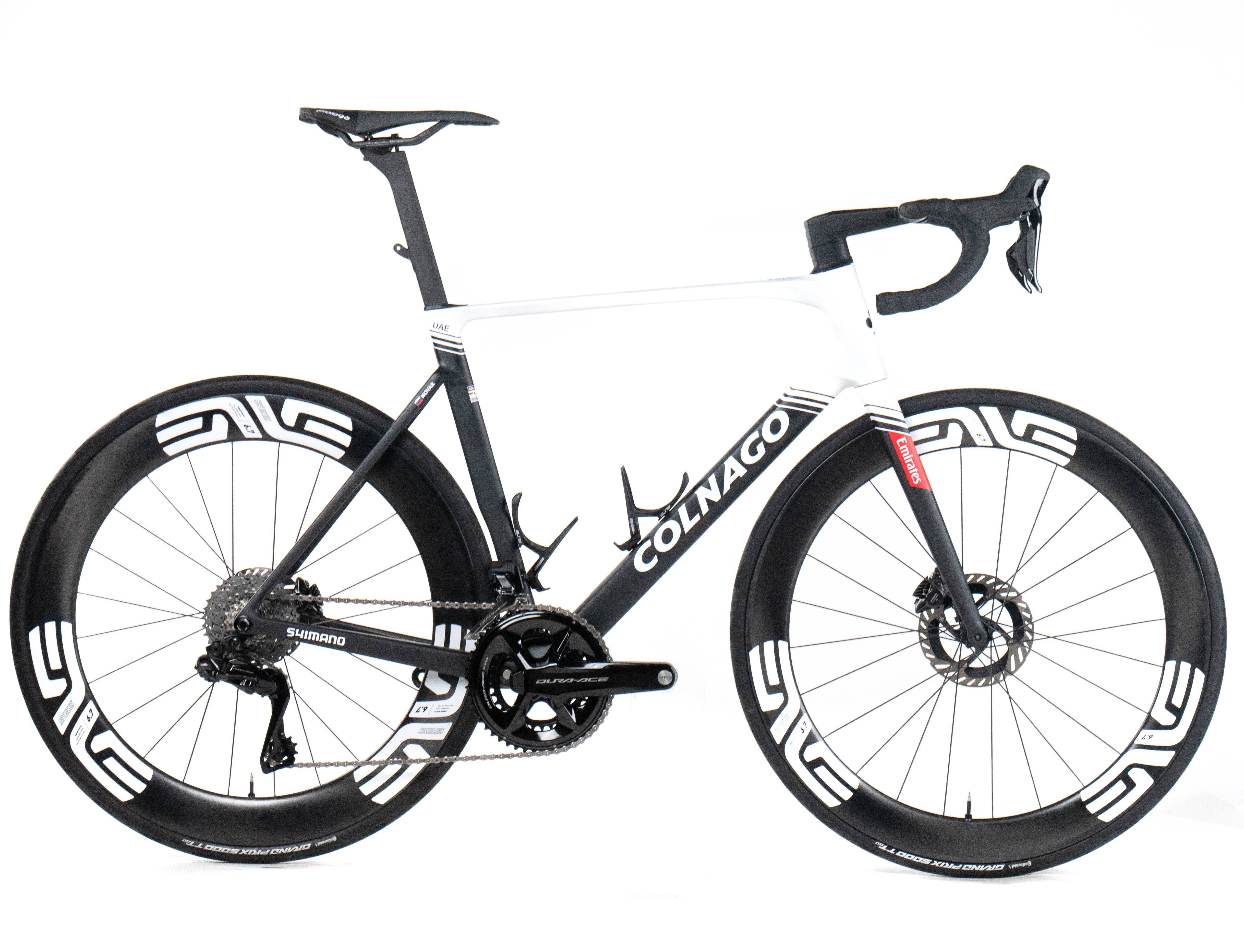 Colnago V5Rs 2025 Team UAE Domen Novak size 530 Shimano Dura-Ace Di2 2x12sp Power Meter - Bikeroom / 530 / sdm5 (uae team emirates) (530)