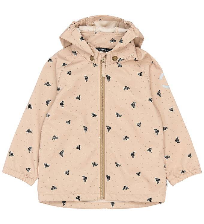 Mikk-Line Softshelljakke - AOP - Bumble Bee - Mikk-Line - 12 år (152) - Softshell