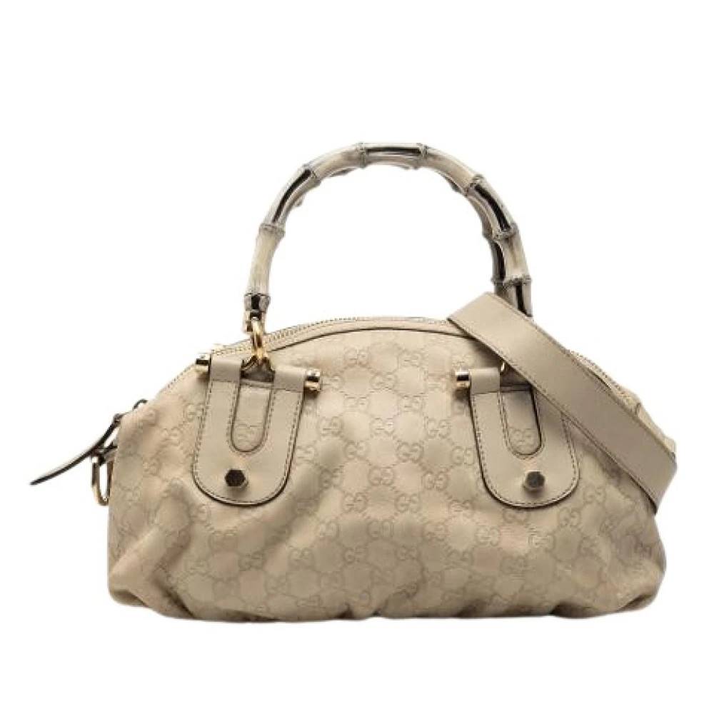 Gucci Vintage Pre-owned Dialux Pop Satchel - Vintage - Dame - Beige - ONE SIZE - Uld
