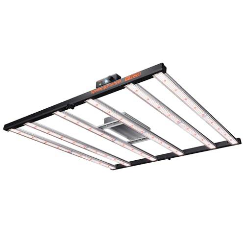 Spider Farmer Cost-Effective G5000 LED Grow Lampe 480W, Smarte APP Steuerung LED Pflanzenlampe Vollspektrum Grow Light, Dimmbar Bridgelux Dioden Wachstumslampe für Gemüse Blume 120x120CM Abdeckung