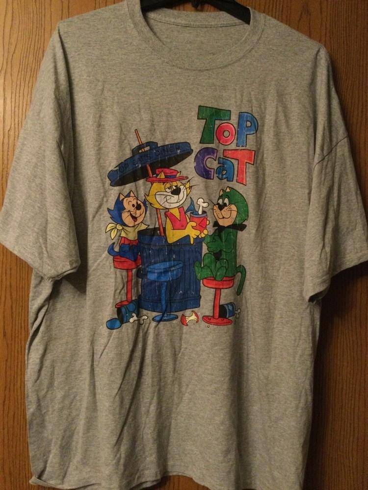 Ny Sällsynt Top Cat Bomull Sportgrå Alla Storlekar Unisex Skjorta BB426 Unisex T-shirt cm brown