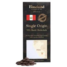 Elmelund Chocolatier - Økologiske Chokolade knapper - 70% Mørk - 200g