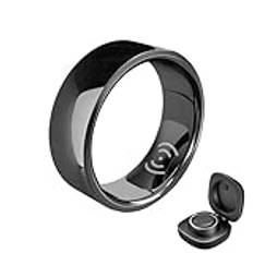 Health Smart Ring for Män Och Kvinnor Puls- Och Blodtrycksmätare Humörmonitor Ip68 Vattentät Smart Ring(Black,20#)