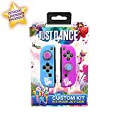 Just Dance 2019 - Custom Kit - Silicone protective cases for JoyCon, non-slip soft shell with precision Thumb Grips Caps accessories for Nintendo Switch Joy-Con controller joysticks