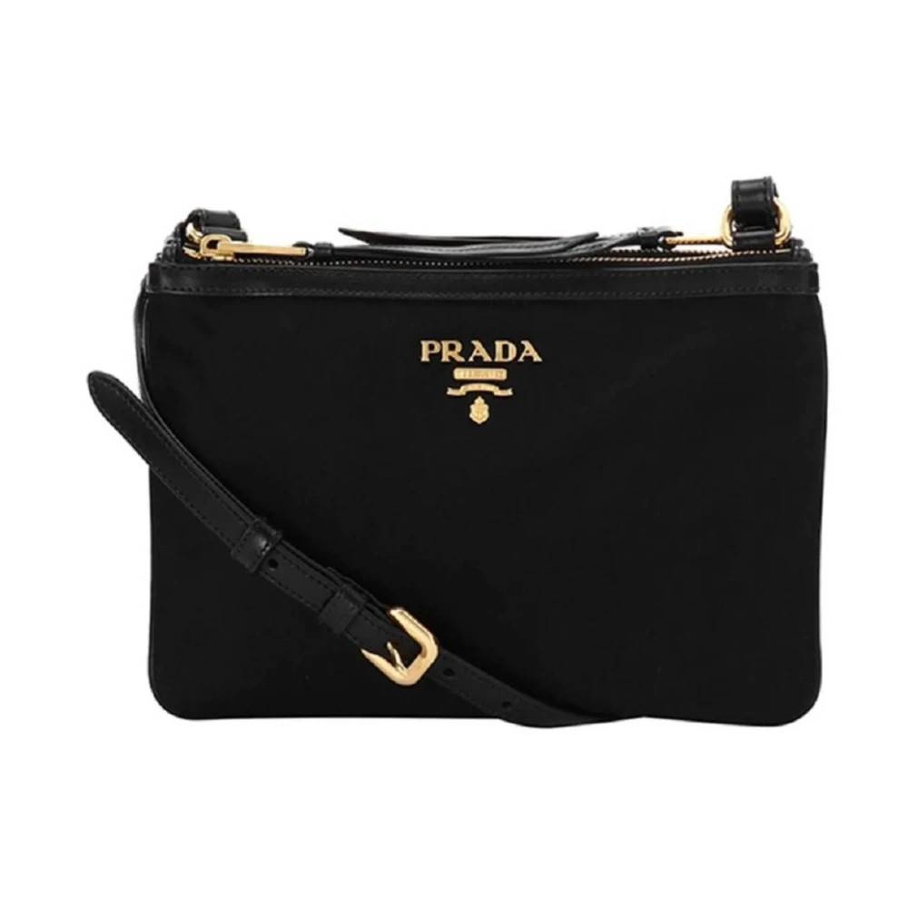 Prada Lille Crossbody Taske - Tasker - Dame - Sort - ONE SIZE - Uld