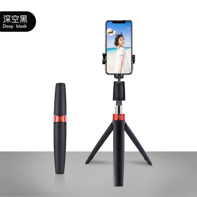 3-i-1 Bluetooth Selfiepinne Mini Stativ - Y11 svarta