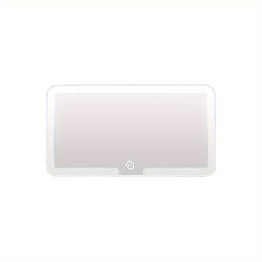 GlowMirror – Justerbar Makeup Spegel med USB Laddning - Vit