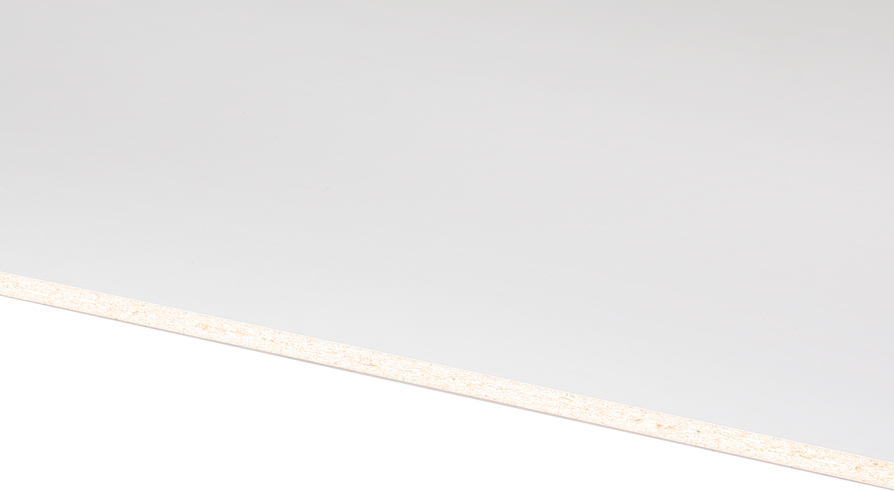 Spånplade melamin hvid 12mm 2500x1220mm 120 gr. melamin