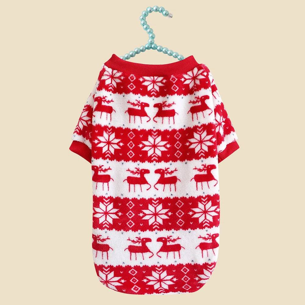 Fleece Winter Sweater for Cats & Small Dogs - Red Elk / S / SPC (S)