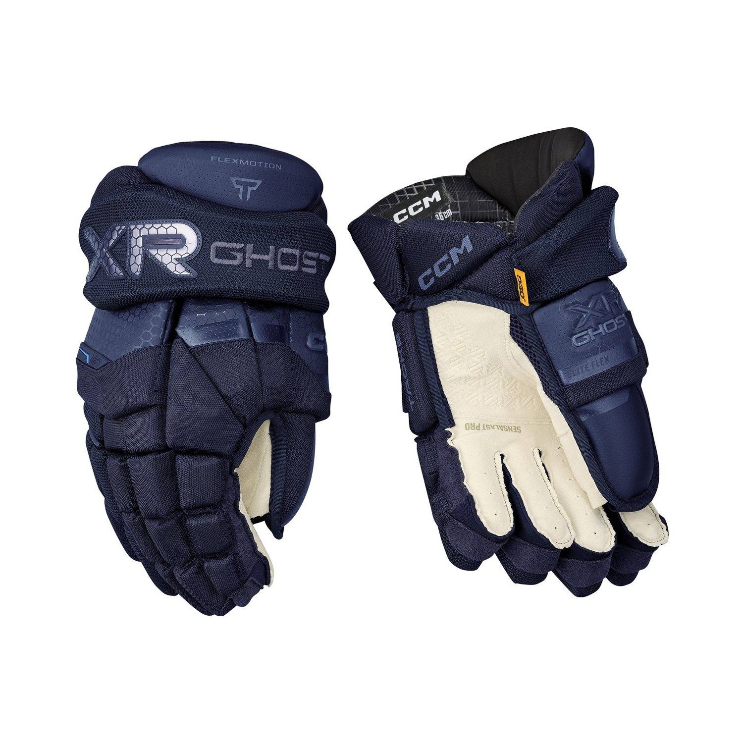 CCM Hockeyhandskar Tacks XR Ghost Sr Navy/Navy