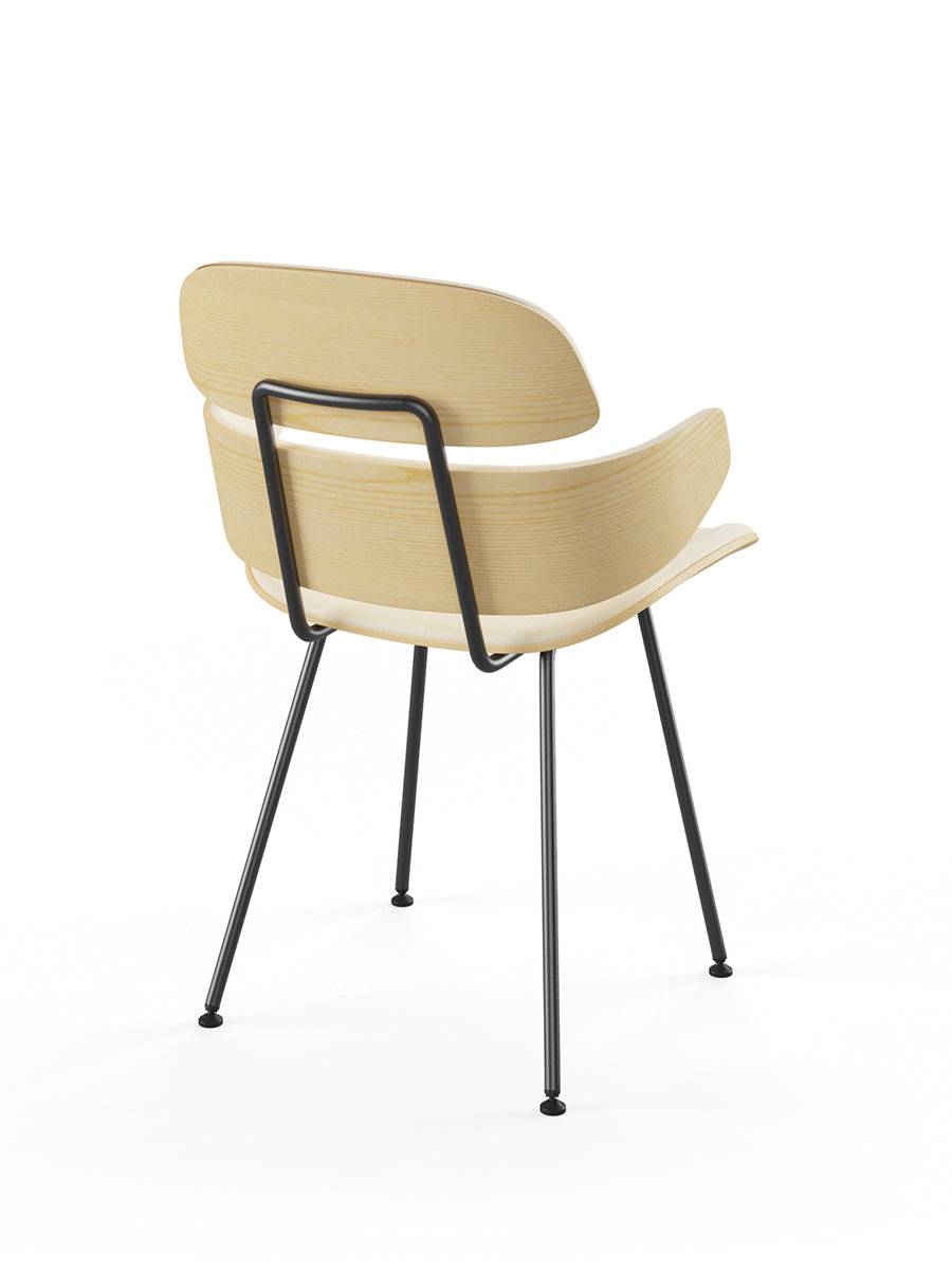Midas armstol, creme læder fra Naver Collection Ask olie - Jacobsen Plus