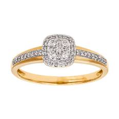 Diamantring 18K guld, 16.0