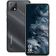 Blackview Mobiltelefon 4G, A55 (2022) billig smartphone Android 11 (6,52 tum HD+ 5G wifi-skärm, 4780 mAh, 3 GB RAM/SD-128 GB, 8MP trippelbakre kamera, dubbelt SIM) 3 spelautomater/Face ID/2 års