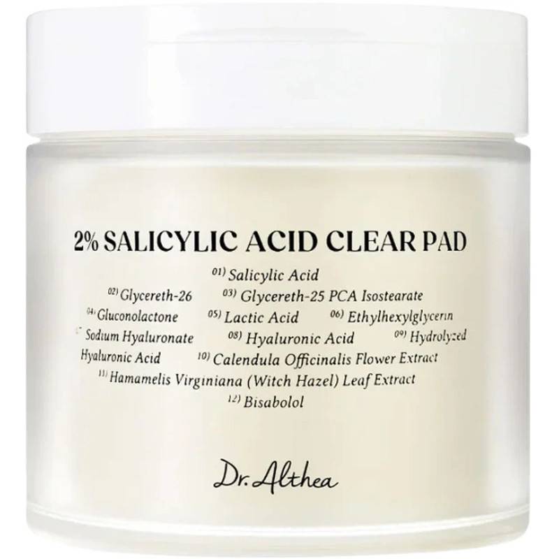 Dr. Althea 2% Salicylic Acid Clear Pads 60 Pieces