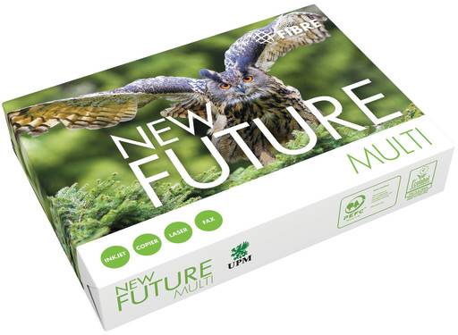 5 stk Kopipapir Future multitech, A4, 80 g, med hul, 500 ark