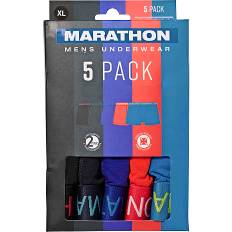 Marathon herre 5-pak tights str. M - sort/blå/rød (På lager i et varehus)