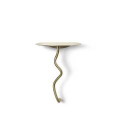 Curvature Wall Table messing - vægbord - sengebord fra Ferm Living