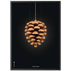 Brainchild - Klassisk Kogle Plakat – Sort - Plakat - Ramme i sortmalet egetræ - 70x100