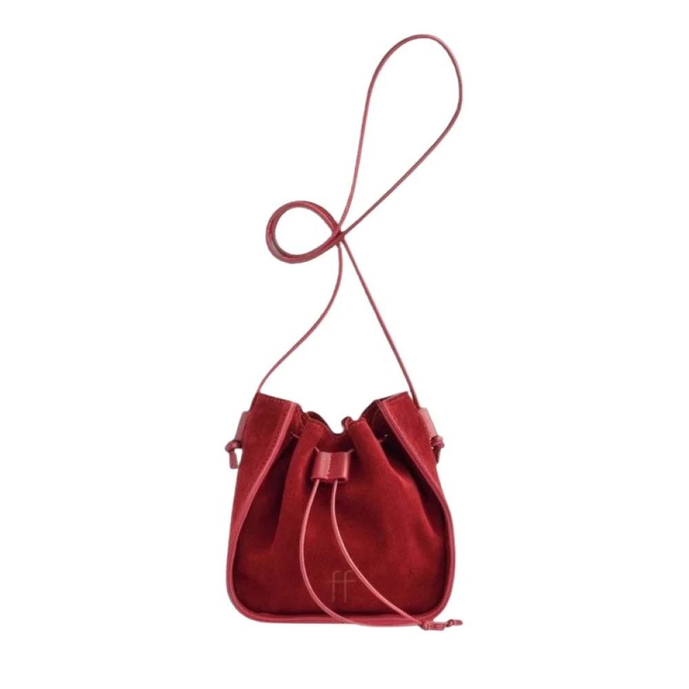 Forte Forte My Pepita Bucket Bag - Tasker - Dame - Rød - ONE SIZE - Uld