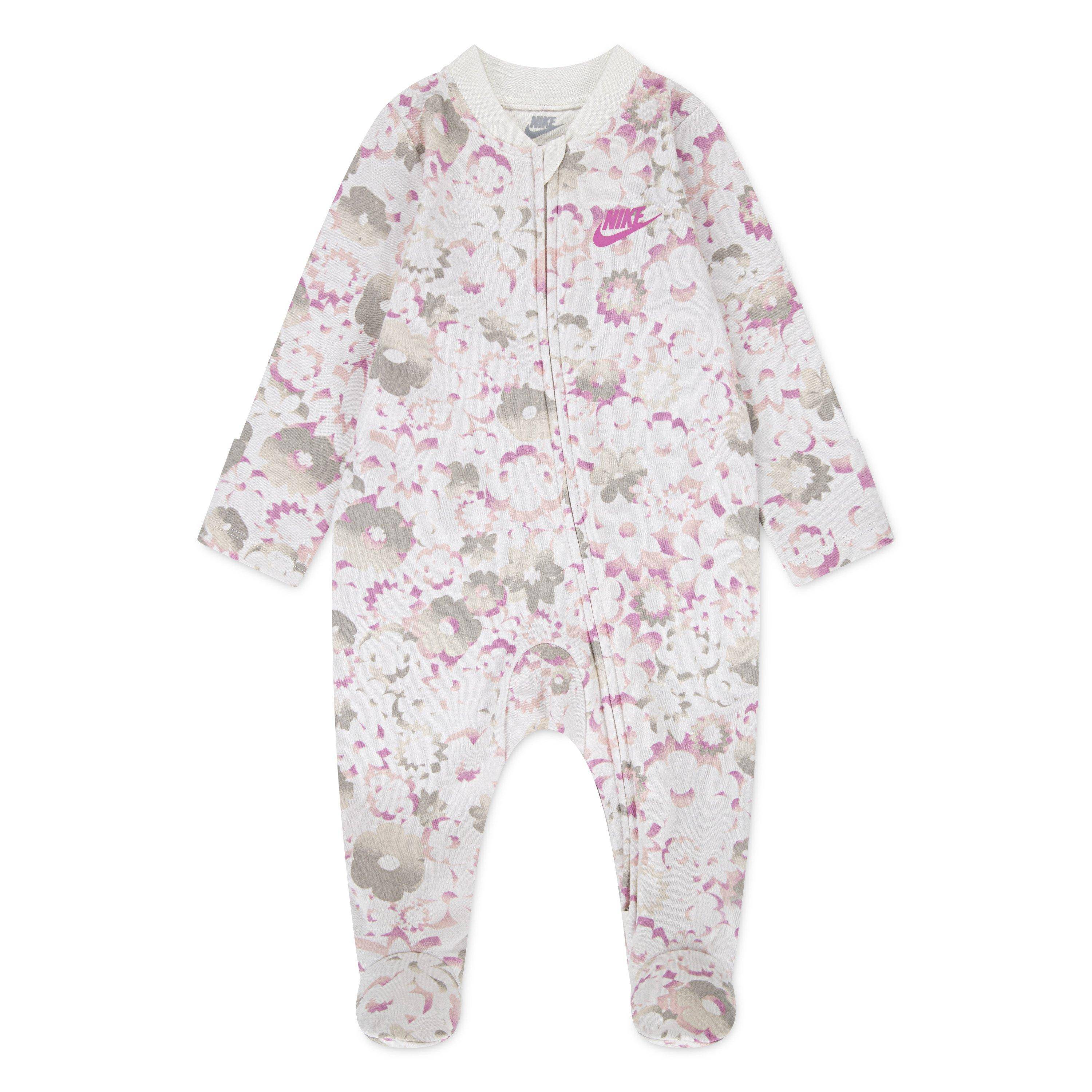 Nike Kids' Flow-Ral All Over Print Footed Coverall Onesie