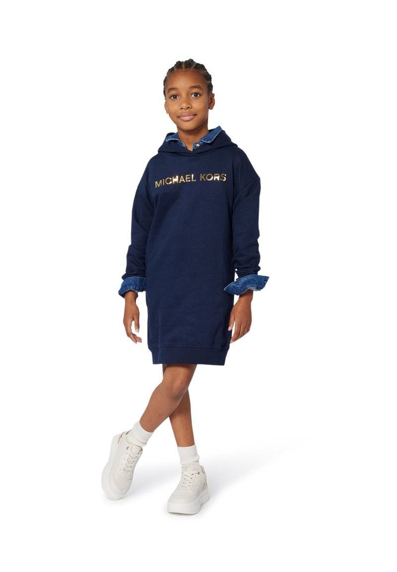Michael Kors Kids HOODED - Vardagsklänning - navy