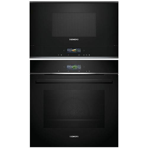 Siemens - HB772A1B1-BF722R1B1 - iQ700. pyrolys + högerhängd mikro