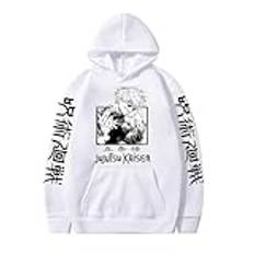 Jujutsu Anime Hoodie Kaisen Hooded Pullover Sweatshirt Winter Långärmad Hoodie för Anime Fans