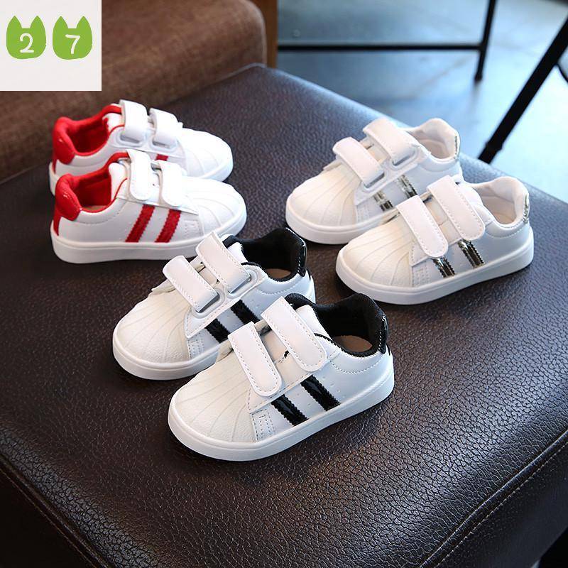 Vår och höst Barnsnäcka Skor Flickor Fritidsskor Student Baby Sneakers cm gray