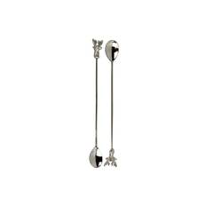 Hjort sked 2-pack - Silver (L: 24 x B: 2 cm)