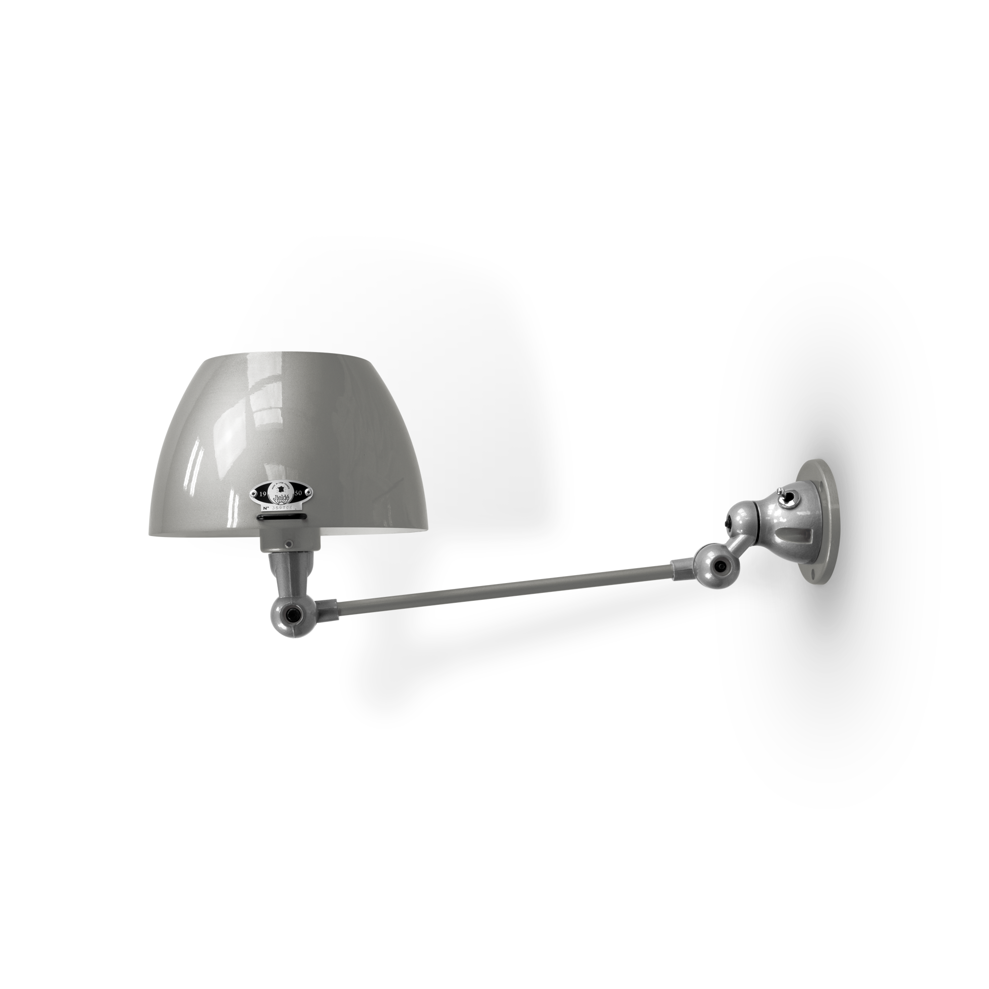 Aicler AIC301 væglampe fra Jieldé - Mouse grey / Poleret/blank