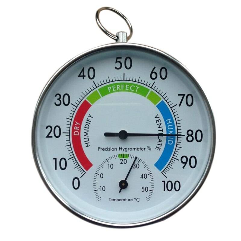 Temperatur och luftfuktighet analog indikator inomhus utomhustermometer hygrometer l15