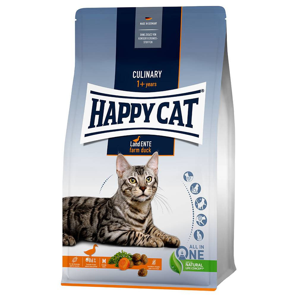 Økonomipakke: 2 poser Happy Cat tørfoder - Culinary Adult Laks (2 x 10 kg)